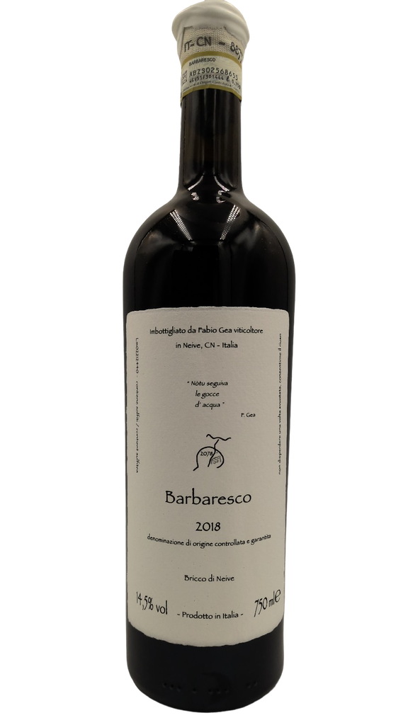 Barbaresco - Notu Seguiva le Gocce d'Acqua 2018